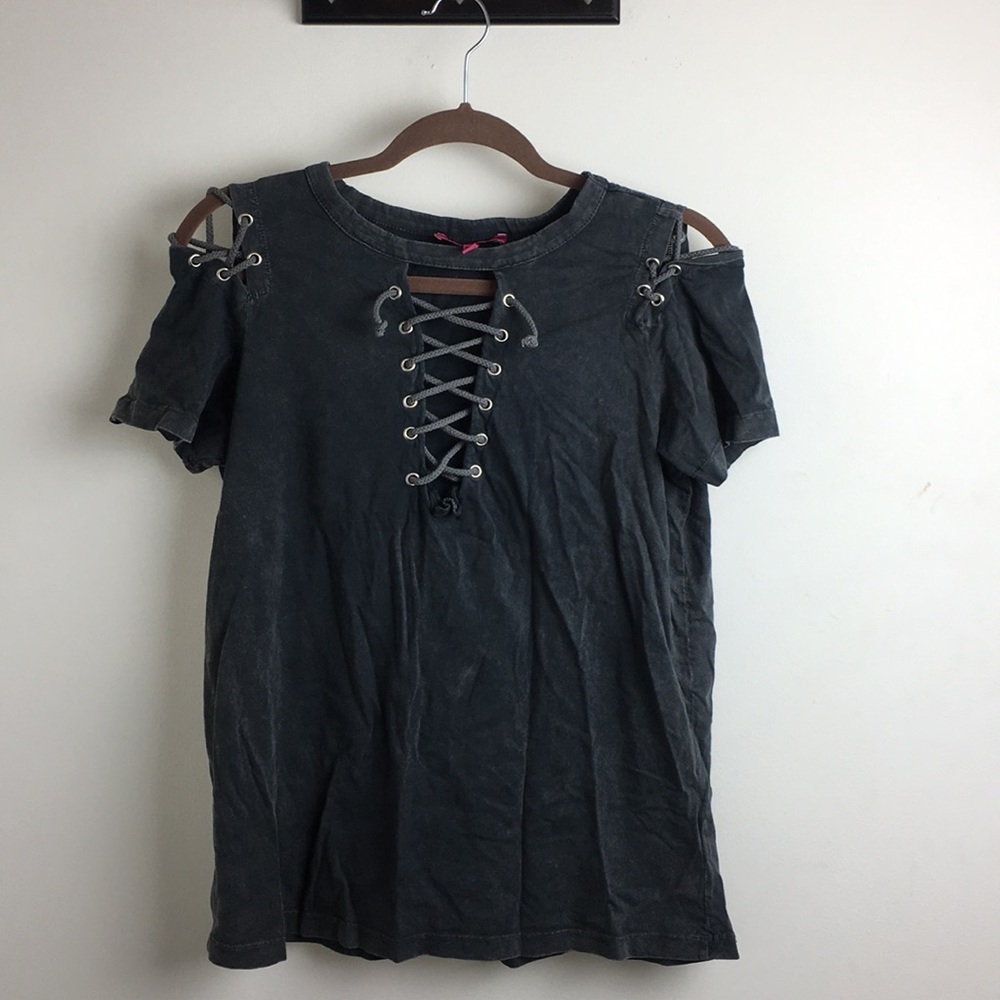 Acid wash tee
